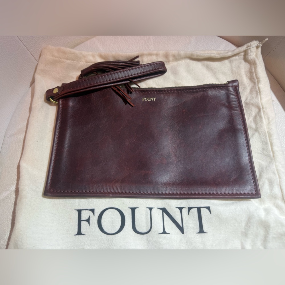 Found Finley Clutch in Burgundy